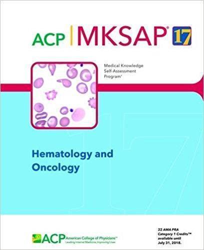 ACP MKSAP HEMATOLOGY AND ONCOLOGY  2017 - داخلی خون و هماتولوژی