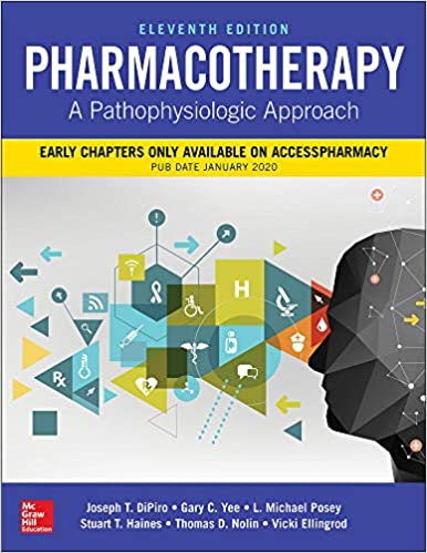 Pharmacotherapy: A Pathophysiologic Approach DiPiro 3vol 2020 - فارماکولوژی