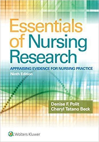 Essentials of Nursing Research Appraising Evidence for Nursing Practice 2018 - پرستاری