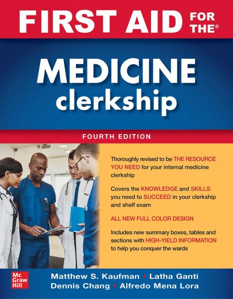 First Aid for the Medicine Clerkship, Fourth Edition - آزمون های امریکا Step 1
