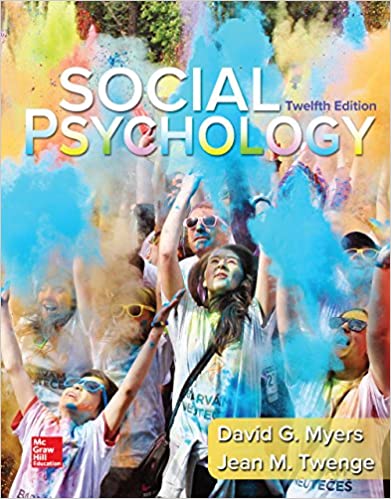 Social Psychology David G. Myers 2016 - روانپزشکی