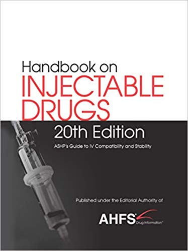 Handbook on Injectable Drugs 2 Vol  20th edition 2018 - فارماکولوژی