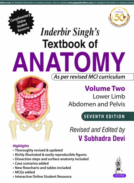 Inderbir Singh’s Textbook of Anatomy: Thorax, Abdomen and Pelvis  2019 - آناتومی