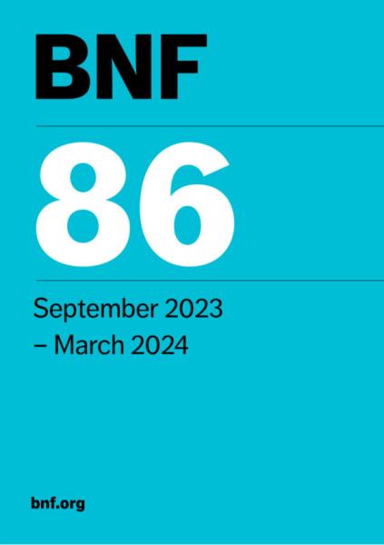 British National Formulary (BNF86): September 2023 March 2024 - فارماکولوژی